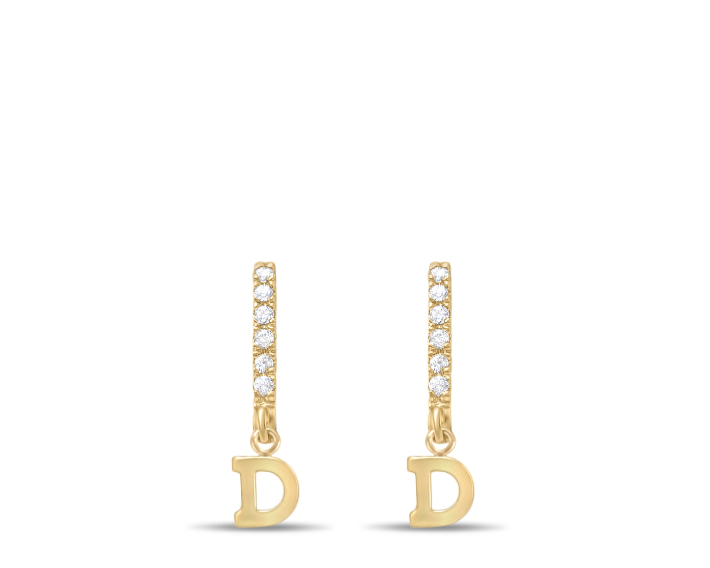 Initial earrings