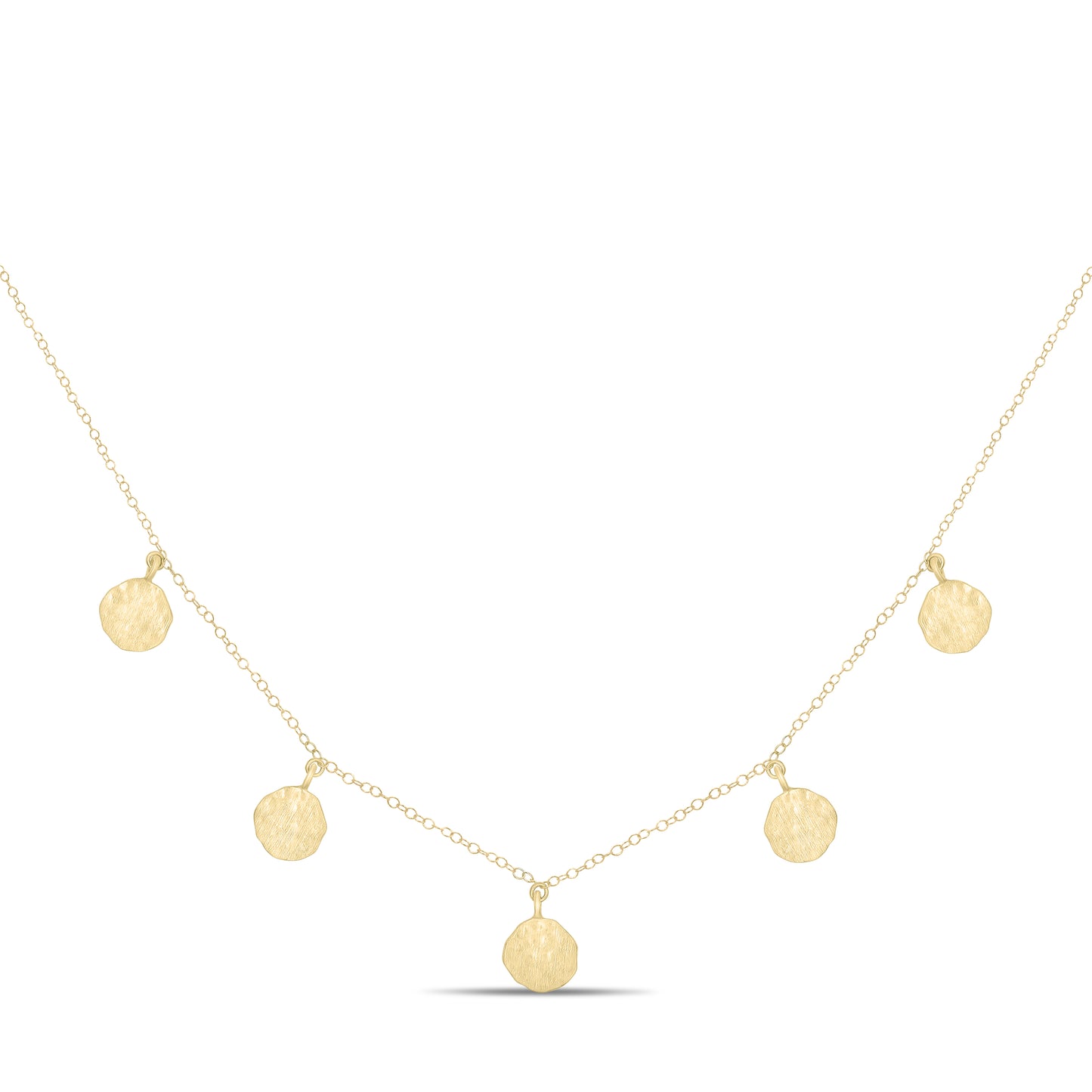 Circles discs necklace