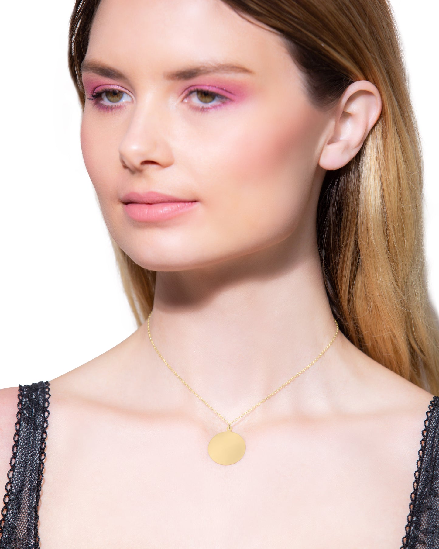 Personalized circle necklace