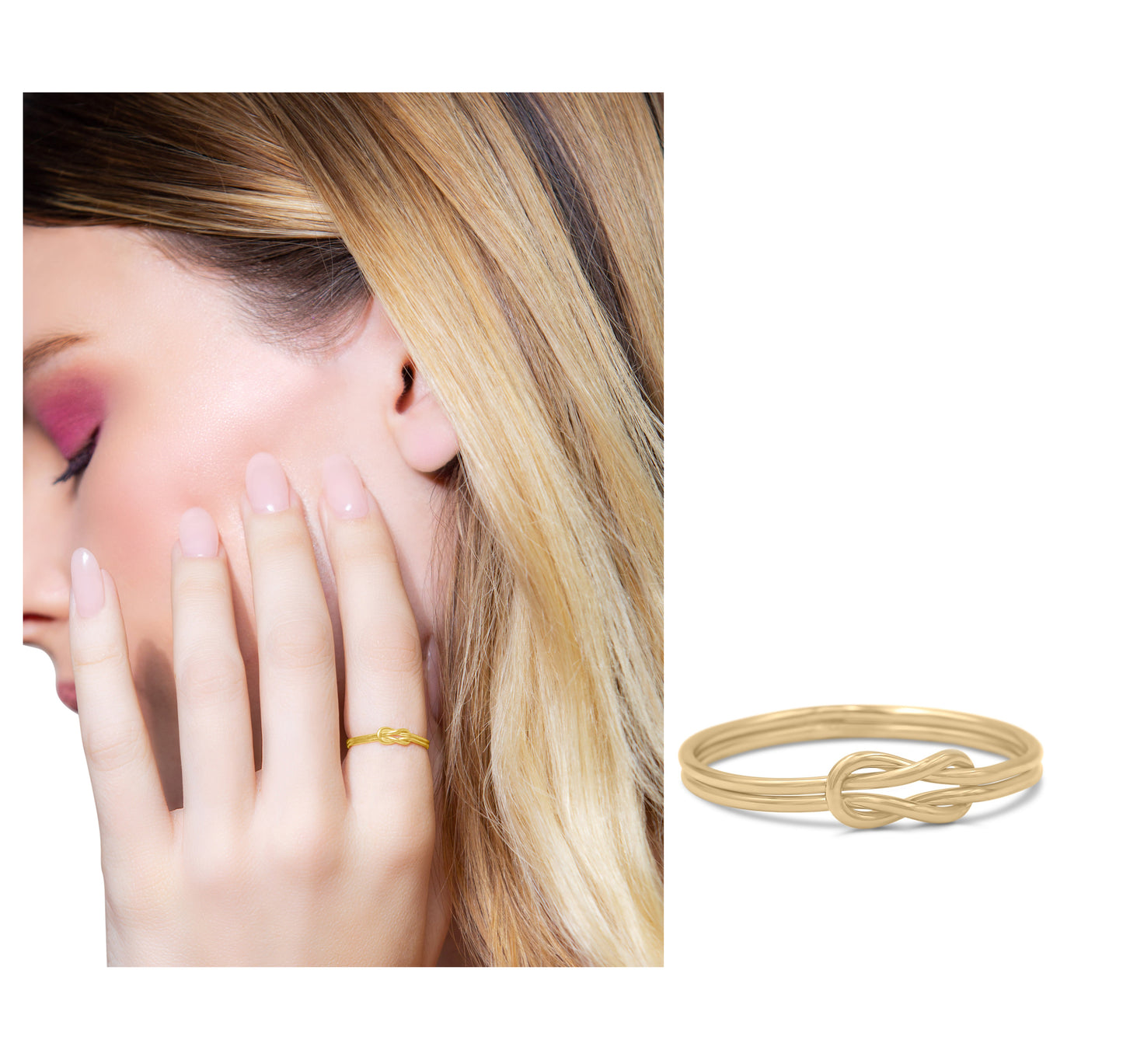 Double knot ring