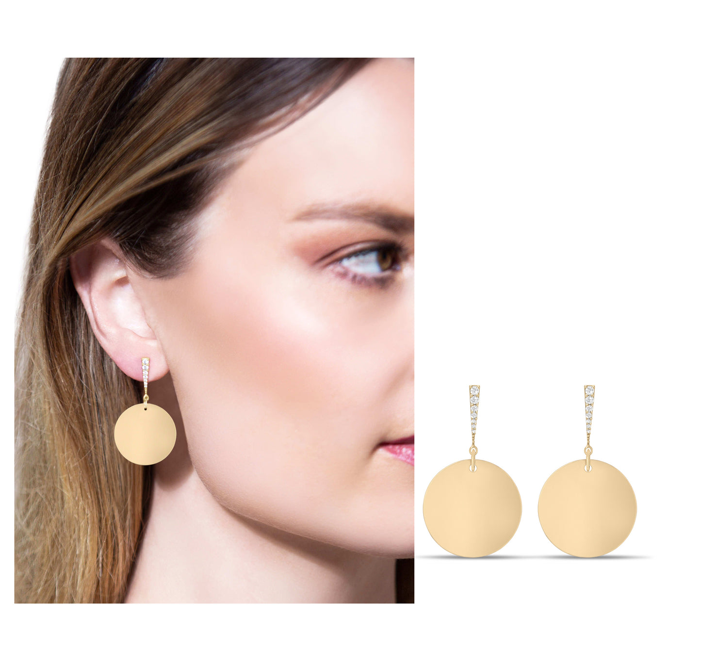 Circle earrings