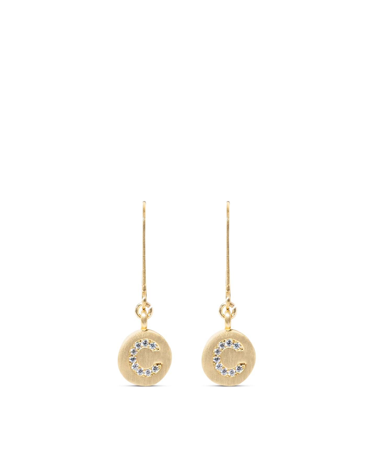 Initial earrings