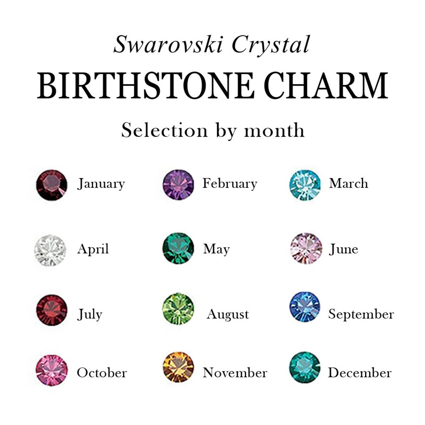 Birthstone with engraving necklace , for mom/ Grandma