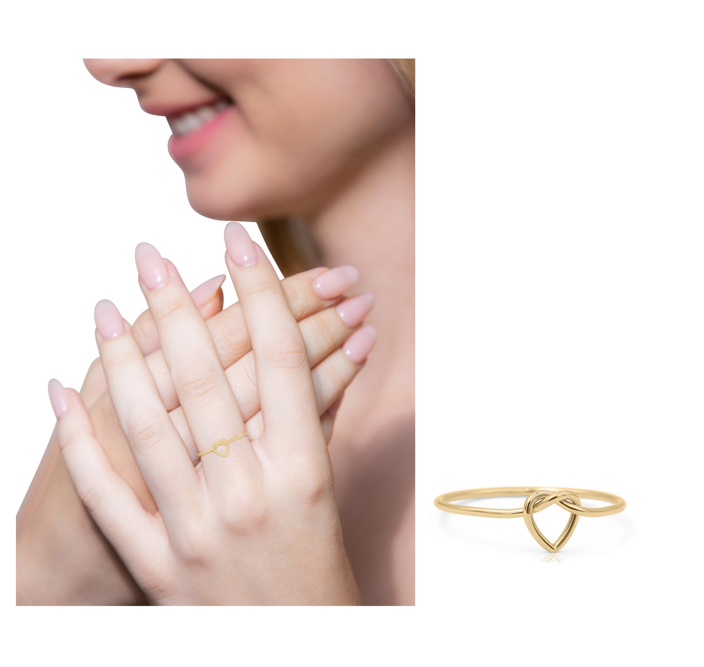 Heart knot Ring