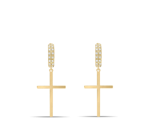 Cross earrings