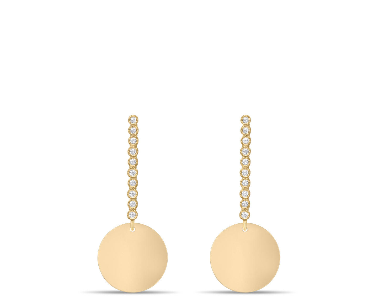 Long circle earrings