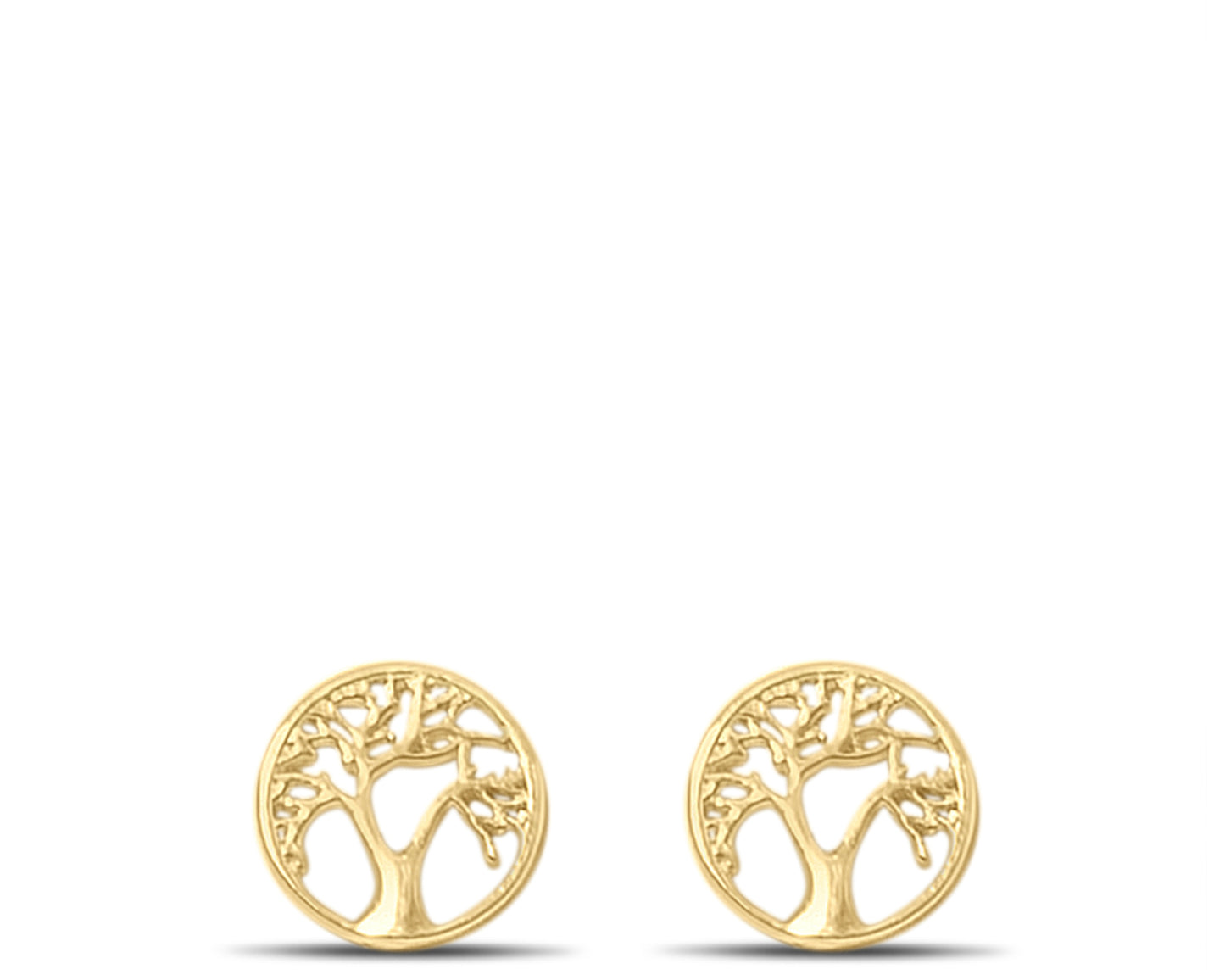 Tree of live 14k gold studs