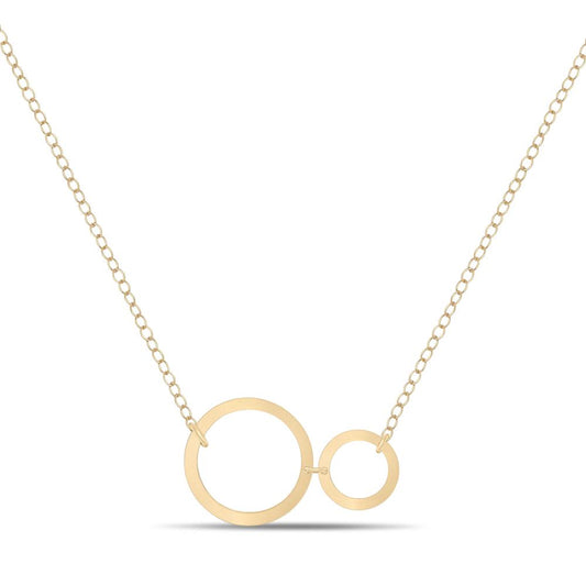 Double circle necklace