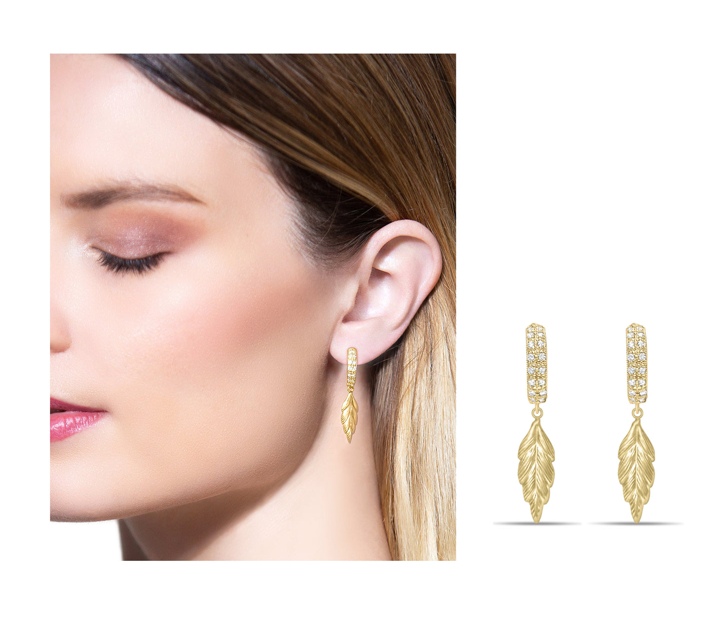 Leaf earrings