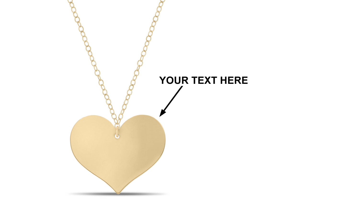 Personalized Engraved Heart Necklace