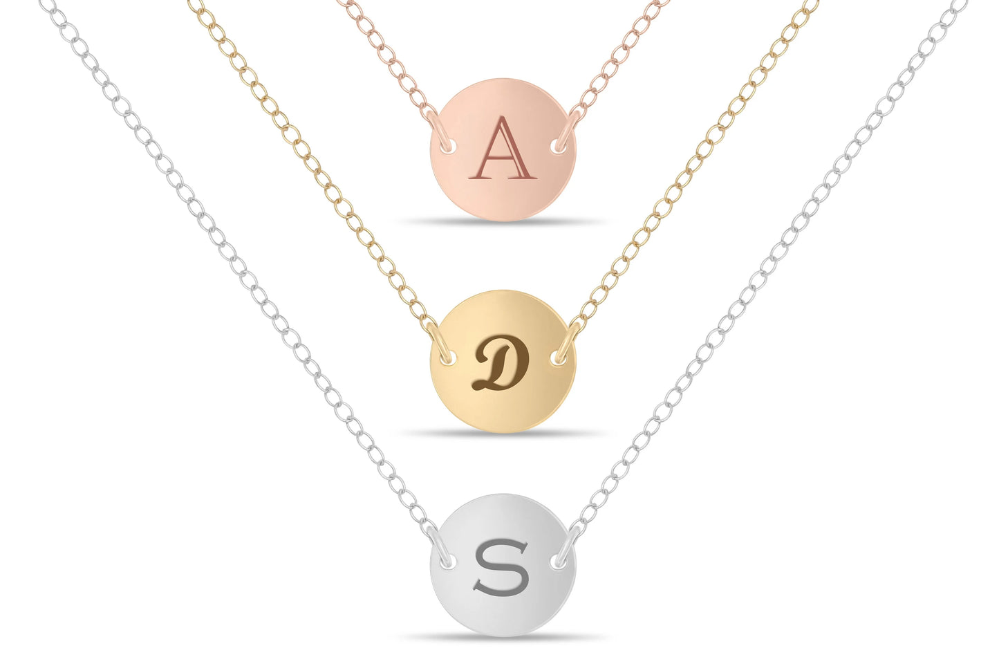 Initial engraved Necklace