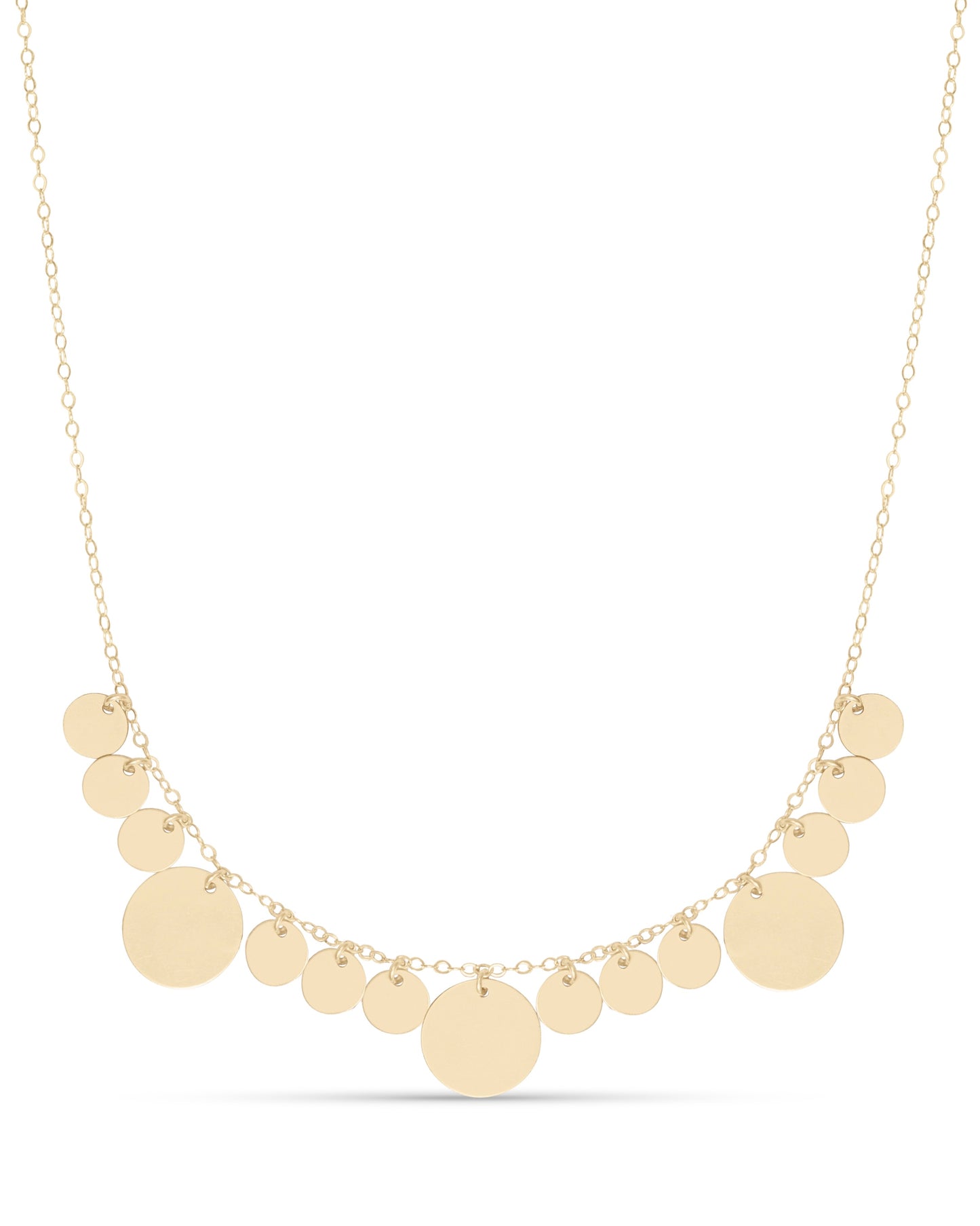 Circles discs necklace