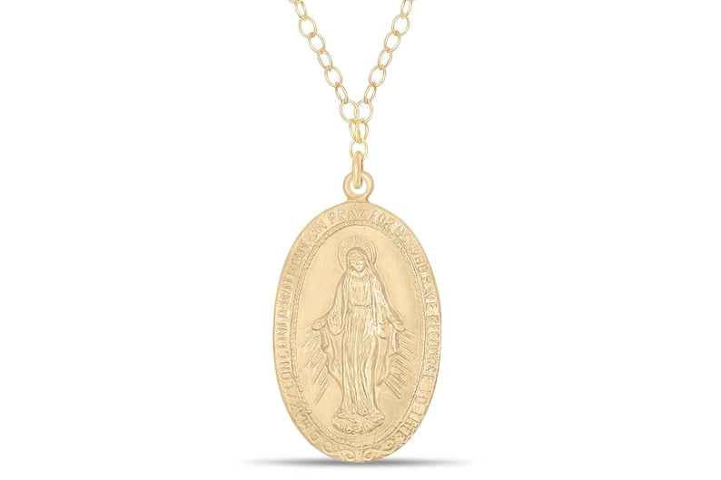 Mary charm necklace